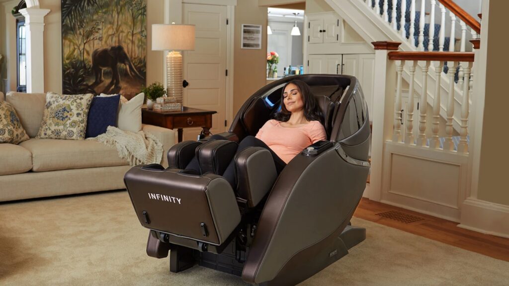 Experience massage chair benefits with an Infinity Massage Chair from Everything Billiards.
